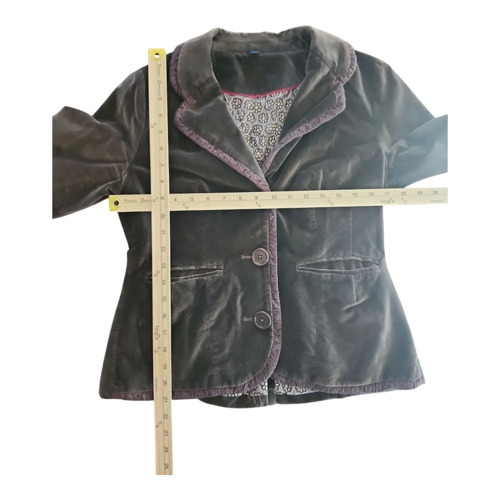 Boden Rosebury Brown Velvet Blazer | Size US 12 (Fits Small) - Picture 8 of 11